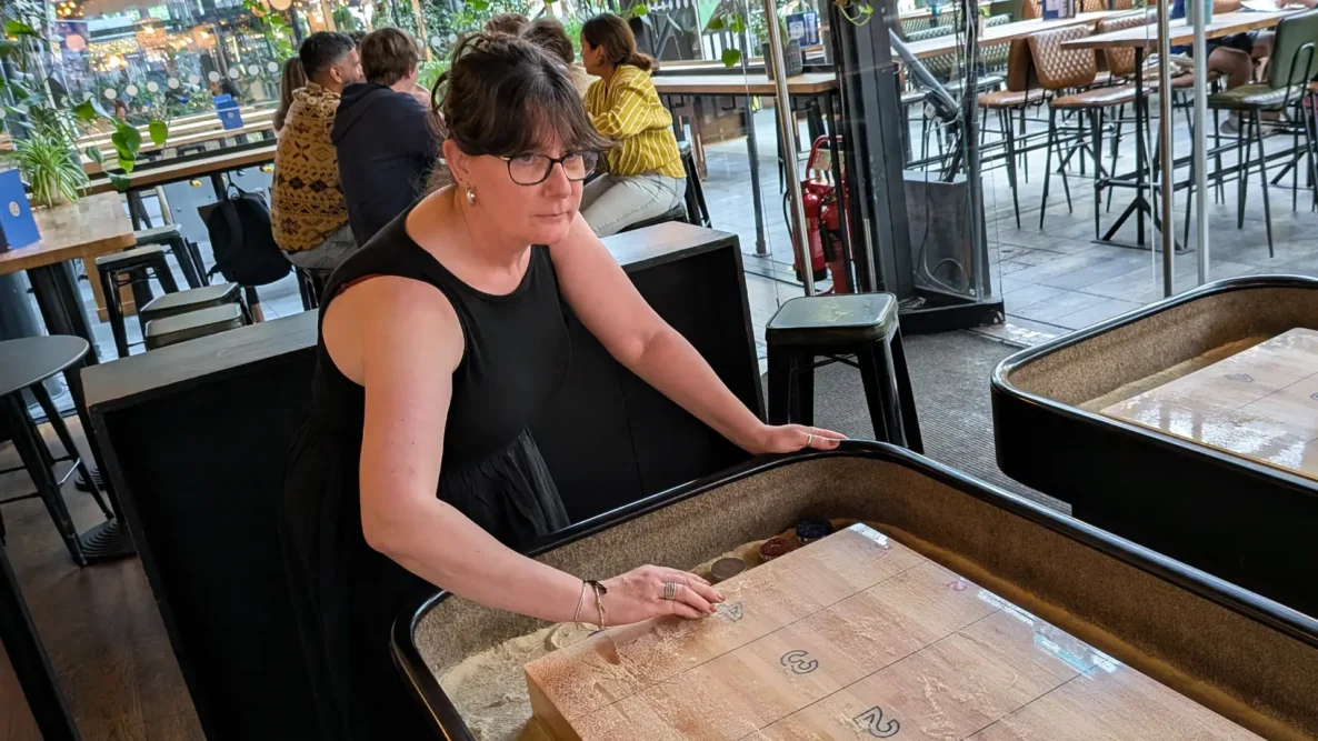 Shuffleboard at Players Social