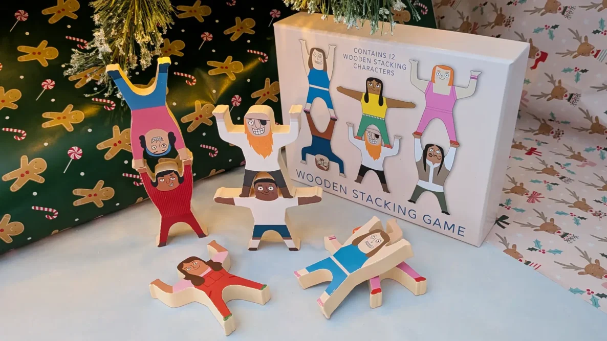 Kids' stocking fillers wooden stacking toy