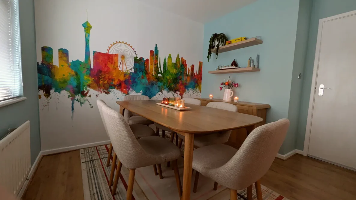 Dining room makeover the finished look